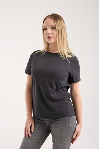 G-FOX Women's Basic Crew Neck Short Sleeve 100% Cotton Comfortable Fit Casual Sports Stylish T-Shirt 6021