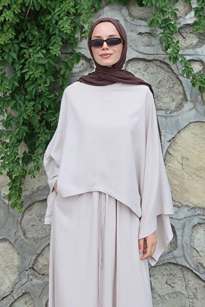 Moca بلوزة سامها الكتانية حجرية اللون