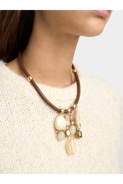 PARFOIS Kordonlu ve Taşlı Kolye