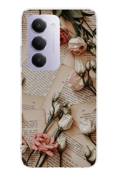 TechTree حافظة سيليكون مطبوع متوافقة مع هاتف Redmi 15 4G بتصميم ريترو على شكل...