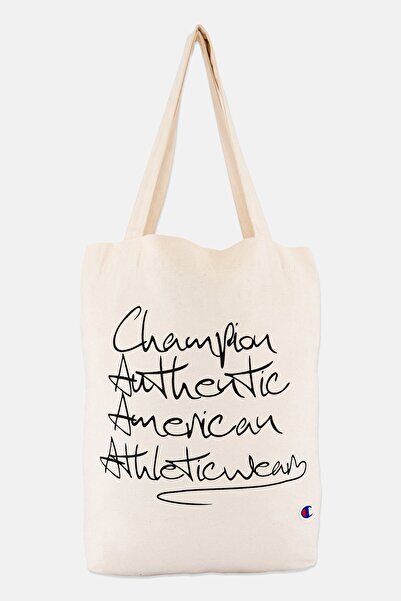 Champion Women Graphic Print Shopper Bag, Cream