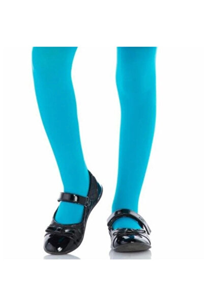 Dore Детски чорапи от микрофибър с цвят тюркоаз