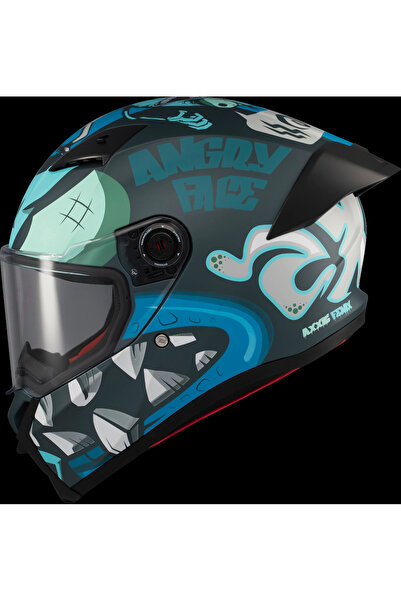 AXXIS Fenix Angry Face Mat Mavi