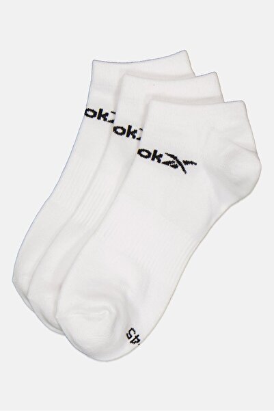 Reebok Men 6 Pairs Brand Logo Low Cut Socks, White