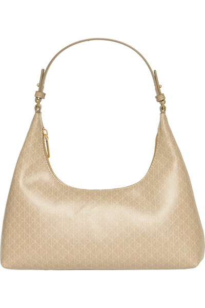 Calvin Klein EMBLEM AOP CONV SHOULDER BAG Kadın Bej El Çanta