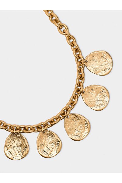 PARFOIS Oval Sarkıt Zincirli Kısa Kolye