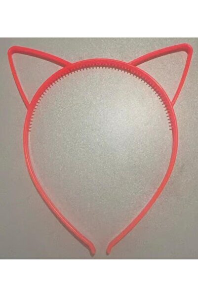 alisa رباط شعر بلاستيكي ملون على شكل أذن قطة (قطعة واحدة)