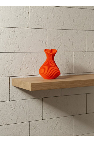 CT STONES Mini vază în formă de inimă portocalie de 11 cm, obiect decorativ e...