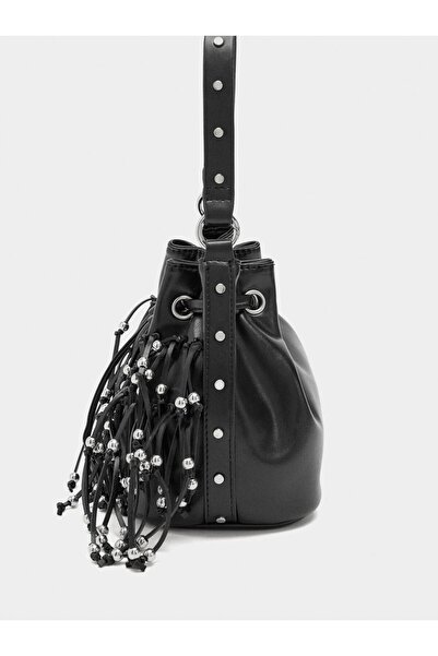 PARFOIS Püsküllü ve Boncuklu Parti Çantası