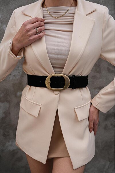 Desre Moda Αντίκα ζώνη με αγκράφα από καστόρι Ζώνη φορέματος Ζώνη πουκάμισου ...