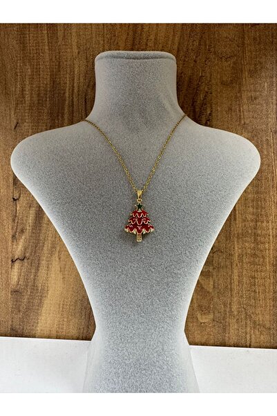 stainless steell NOEL AĞAÇ TEMALI ÇELİK KOLYE