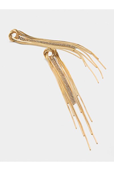 PARFOIS Zincir Düğümlü Uzun Küpe