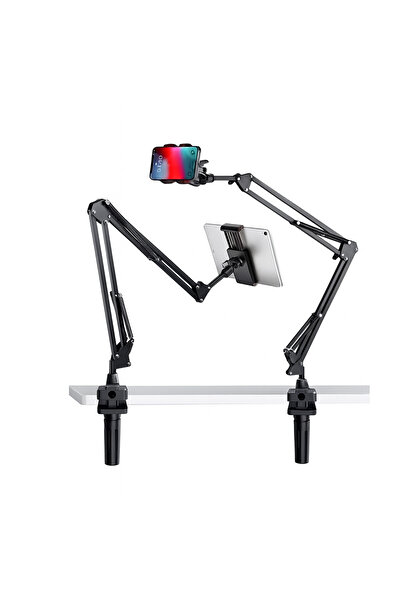 SMAYLİNG Fotoğraf & Video Çekim Tripodu 360° Dönebilen Esnek Yaylı Influencer Tripodu Telefon & Tablet Uyumlu