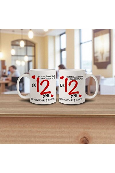 PersonalizatCuStil Cana personalizata aniversare casatorie - set doua bucati