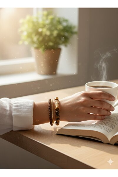 GiftPack سوار من حبات الحجر الطبيعي