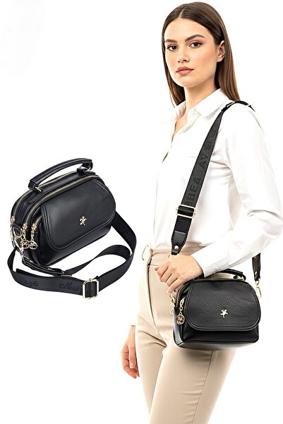 Nas Bag Yeni Sezon Kadın El Omuz Çapraz Çanta Siyah