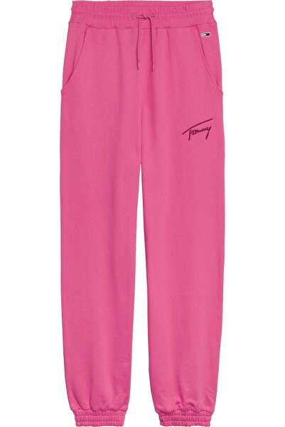 Tommy Hilfiger TJW TOMMY SIGNATURE Kadın Pembe Eşofman Altı