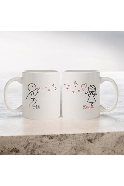 PersonalizatCuStil Cana alba Valentines day - Set doua bucati