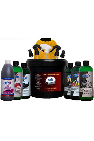 OTO55 13 Parça Oto Bakım Seti , Pembe Araç Şampuanı , Jant Temizleyici , Last...