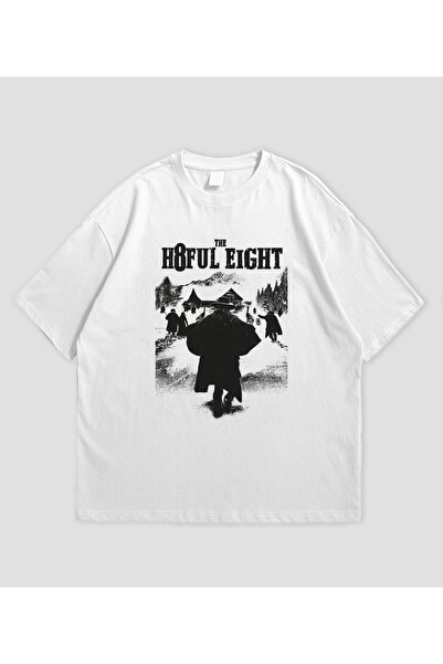 SVART WEAR Cei opt uriași Quentin Tarantino cu imprimeu supradimensionat Unisex tricou
