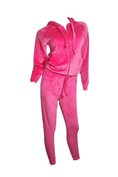 L-line fashion Women's velvet suit, two pieces, cyclamen pink, L