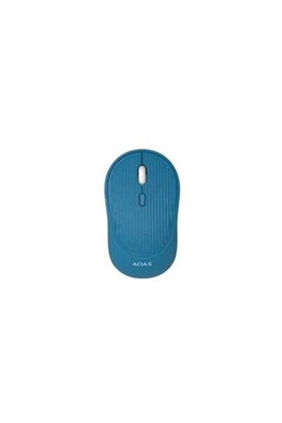 AOAS Mouse wireless B-1008, 2.4G + Bluetooth 5.2, DPI 800/1200/1600, albastru
