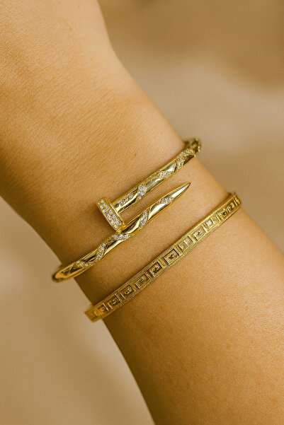 GiftPack مشبك فولاذي مرصع بحجر الزركون مناسب للاستخدام اليومي