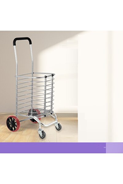 Generic Foldable metal shopping cart with two wheels
