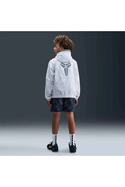 Nike Kb K Lt Kobe Lightweight Woven Unisex Youth Children's Lined Water Repellent Sports White Sports Jacket - Ib7083-100