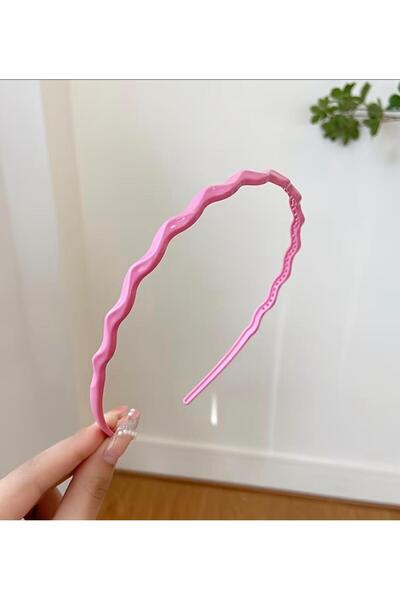 alisa رباط شعر مموج ملون بألوان الحلوى غير قابل للانزلاق (قطعة واحدة)