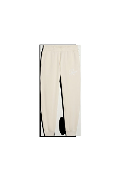 Puma SCRIPT Comfort Sweatpants Kadın Bej Eşofman Alt