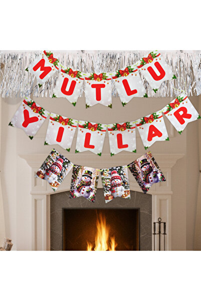 demontecraft زينة معلقة على شكل 'سنة جديدة سعيدة' قطعة واحدة في العبوة