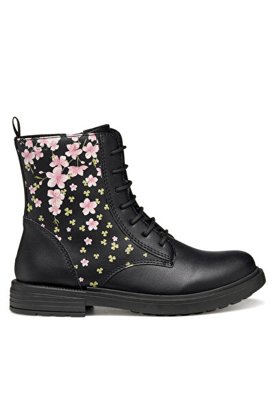 Geox Girls Boots Black/Rose
