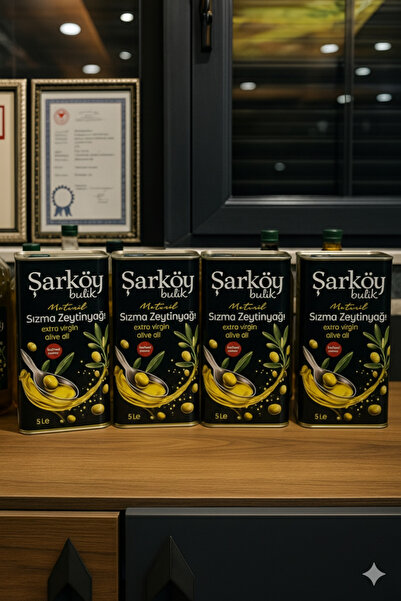 ŞARKÖY BİRLİK Natural sızma zeytinyağı 4 adet 5L