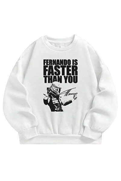 SVART WEAR Fernando este mai rapid decât tine cu imprimeu supradimensionat Un...