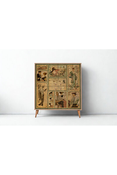 Eşyala. Granada Çok Amaçlı Dolap Bonomo Desenli 732