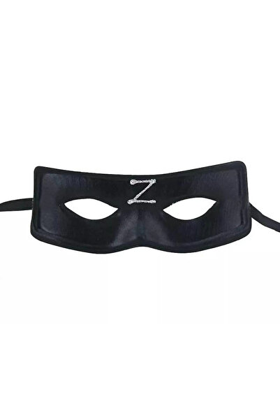 Marsilyan Μάσκα Zorro με ελαστικό λάστιχο στην πλάτη και στάμπα Z ILKEL-RSITDK4