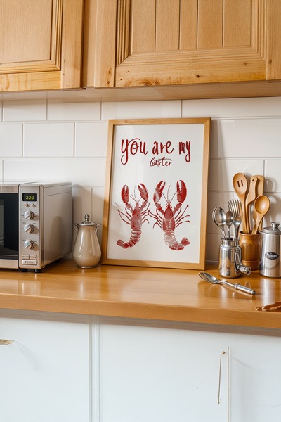 gxe.art Estetica modernă a bucătăriei |   Pictură cu poster cu rama din lemn ...