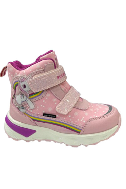 BUCKHEAD Unicornie Lighted Waterproof Baby Pink Boots