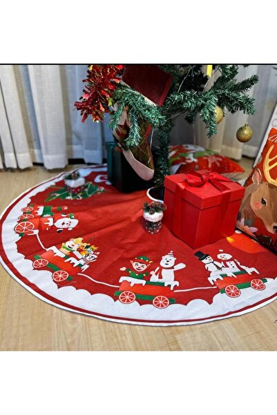 alisa Yılbaşı Temalı Noel Baba Ağaç Eteği (80cm)