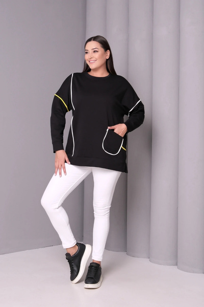 aytemas Striped Sweatshirt with Pockets