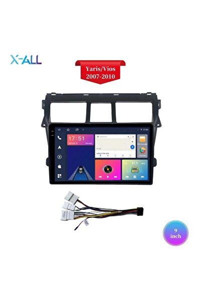 X-All شاشة تويوتا ياريس 2007-2010 معالج T133 رام 4 ذاكرة 64 كاربلاي تدعم كامي...