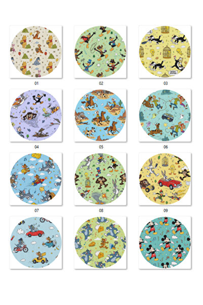 Dia Band Cartoon / Dexcom Freestyle Libre2 Sibionics Sinocare Medtronic Sensör Koruyucu Bant 12'li Paket