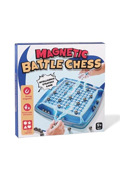 OEM Magnetic Strategy Game with Balls “Battle Chess” – 32 Balls, Blue