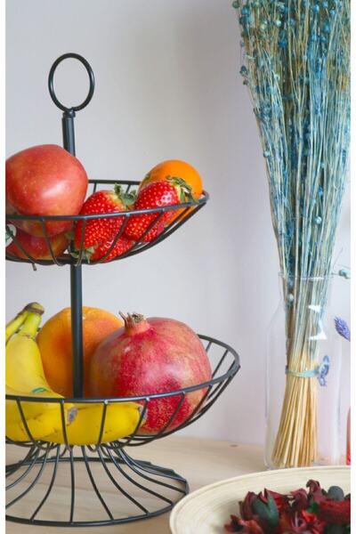 Funny Life Meyvelik Iki Katlı-Metal Sunum-Organizer