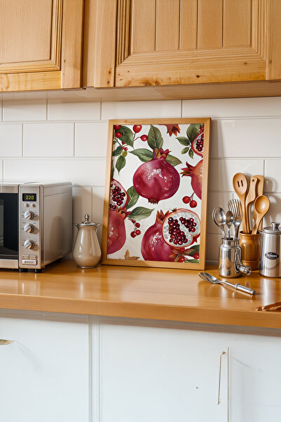 gxe.art Bucătărie rustică de plăcere |   Pictură cu poster cu rama din lemn # 11