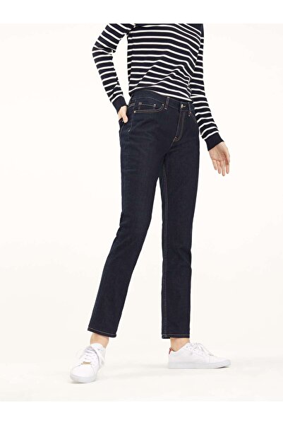 Tommy Hilfiger HERITAGE ROME STRAIG Kadın Lacivert Kot Pantolon