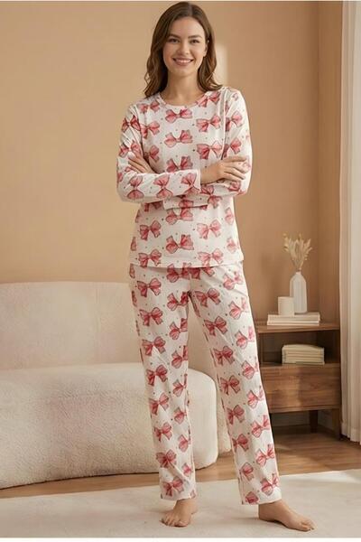 MORRO 100% Cotton Winter Women's Home Wear Set with Report |   Women's Pajama Set