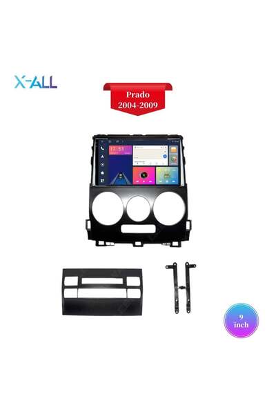 X-All Toyota Prado 2004-2009 / Lexus LX 470 screen, TS10 processor, 8GB RAM, 128GB storage, CarPlay support chip