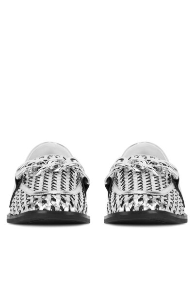 BADURA women's loafers silver